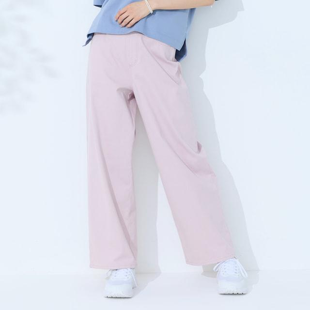 TIGORA（ティゴラ） レディース ロングパンツ UVカットデニムワイド