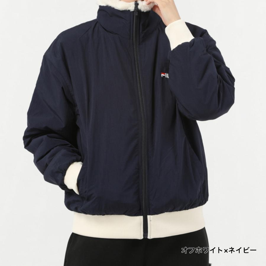 FILA（フィラ） レディース フリースジャケット リバーシブルボア