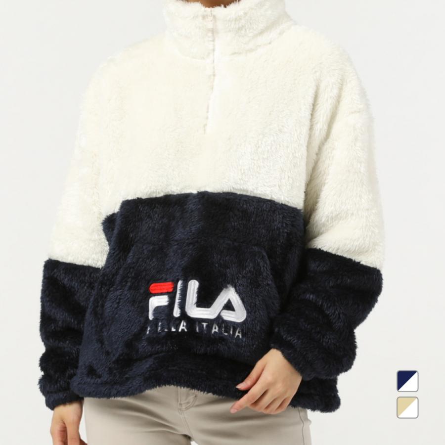 FILA（フィラ） レディース フリースジャケット ボアハーフジップ FL