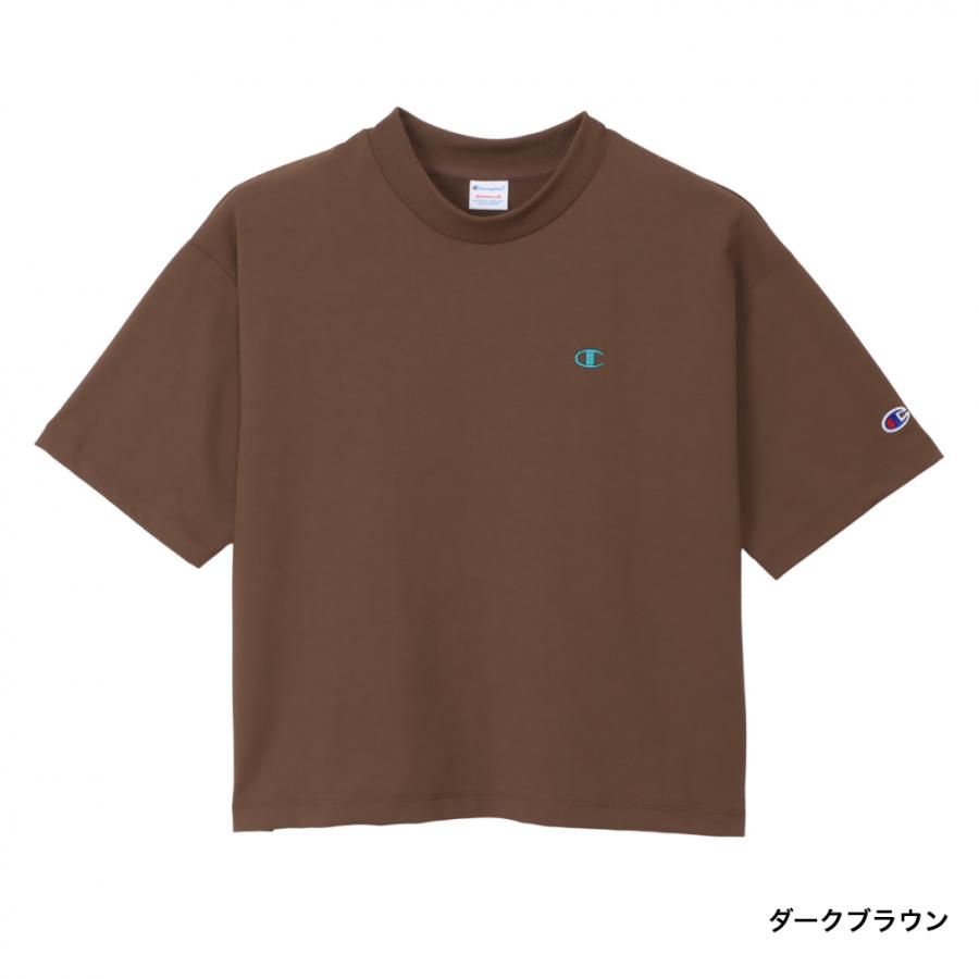 【新品】St. Cecilia ブラウン 長袖ティシャツ　パフスリーブ　ロゴT Champion（チャンピオン） レディース 半袖 Tシャツ SHORT SLEEVE T