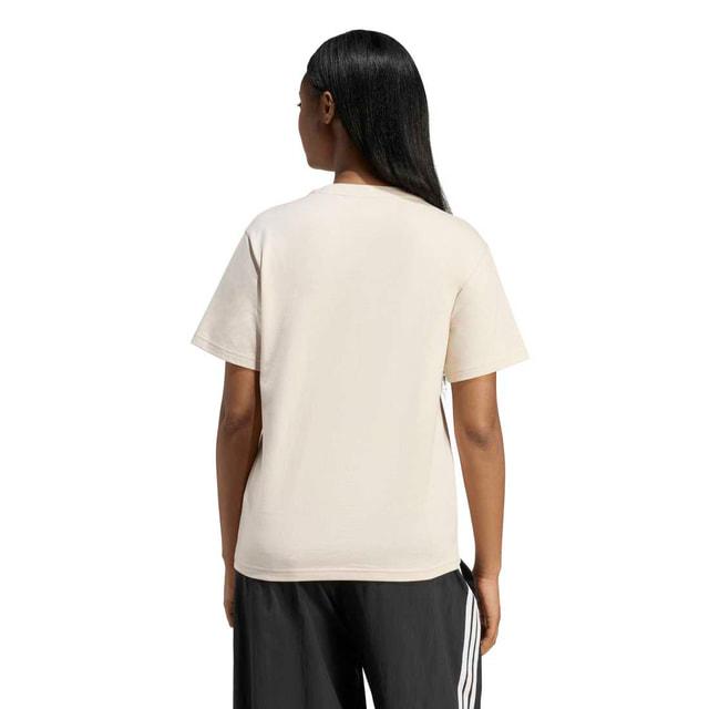 パトゥ ベージュ半袖ロゴTシャツ クルーネック レディース コットン