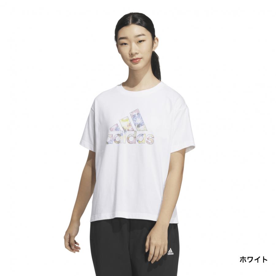 adidas（アディダス） レディース 半袖 Tシャツ W FLOWER グラフィック