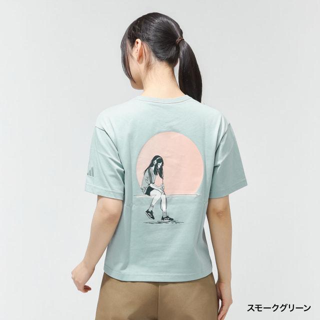 adidas（アディダス） レディース 半袖 Tシャツ アニメ グラフィック
