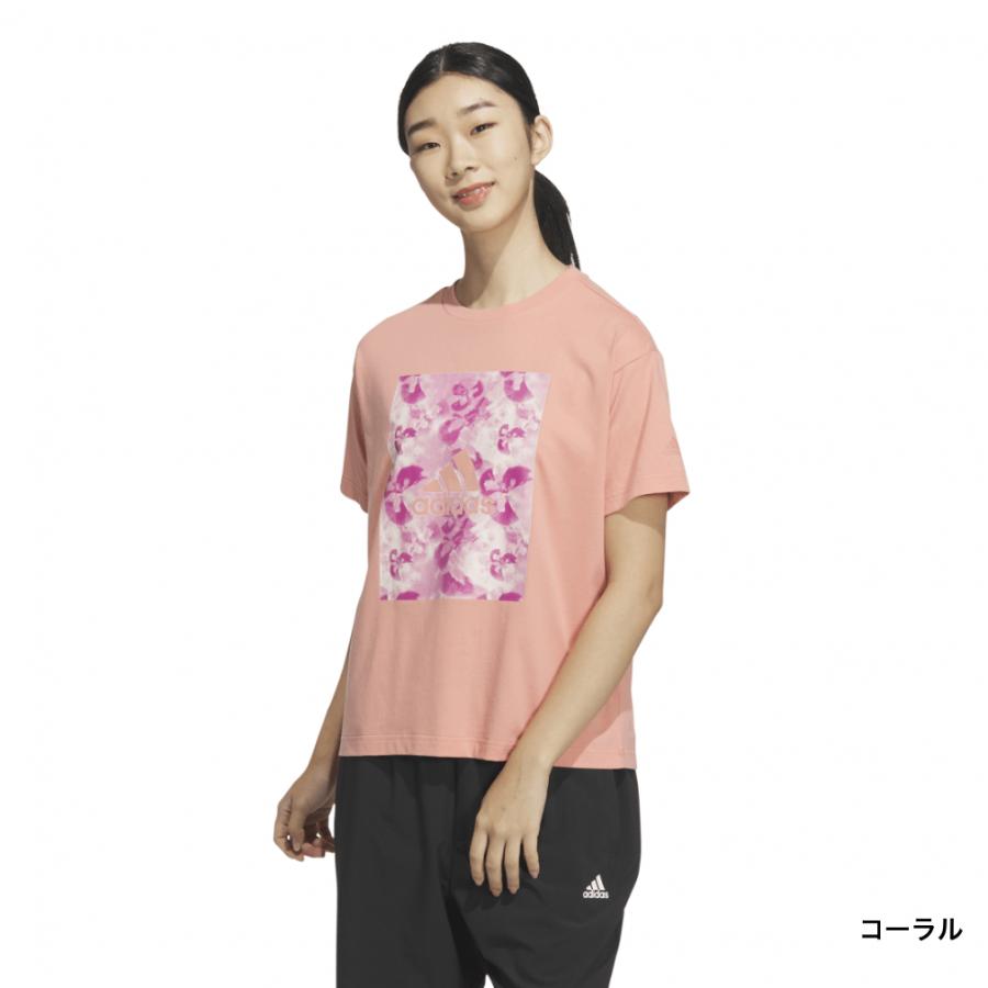 アディダス レディース 半袖 Tシャツ W BOTANICAL グラフィック T 
