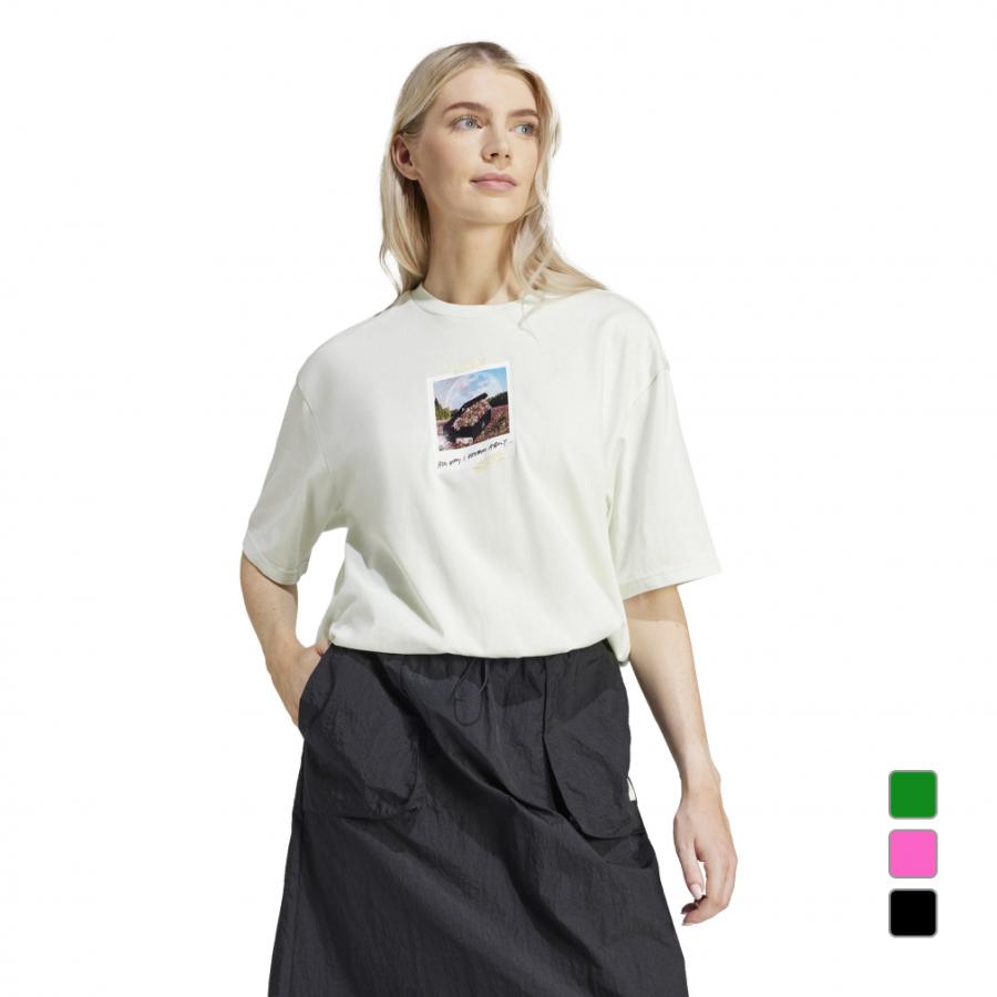 アディダス レディース 半袖 Tシャツ W All Day グラフィック Tシャツ 
