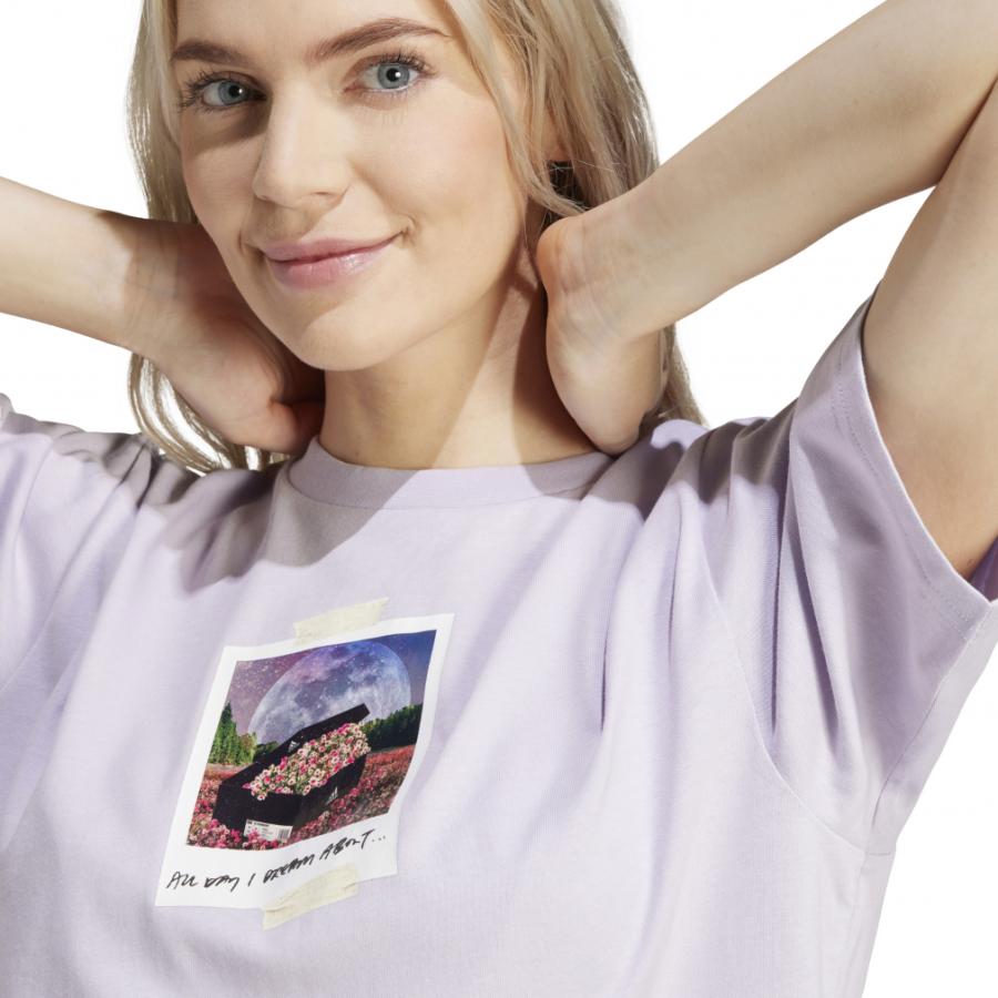 アディダス レディース 半袖 Tシャツ W All Day グラフィック Tシャツ 
