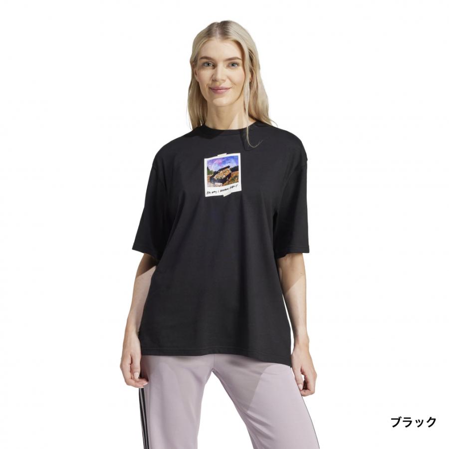 アディダス レディース 半袖 Tシャツ W All Day グラフィック Tシャツ 