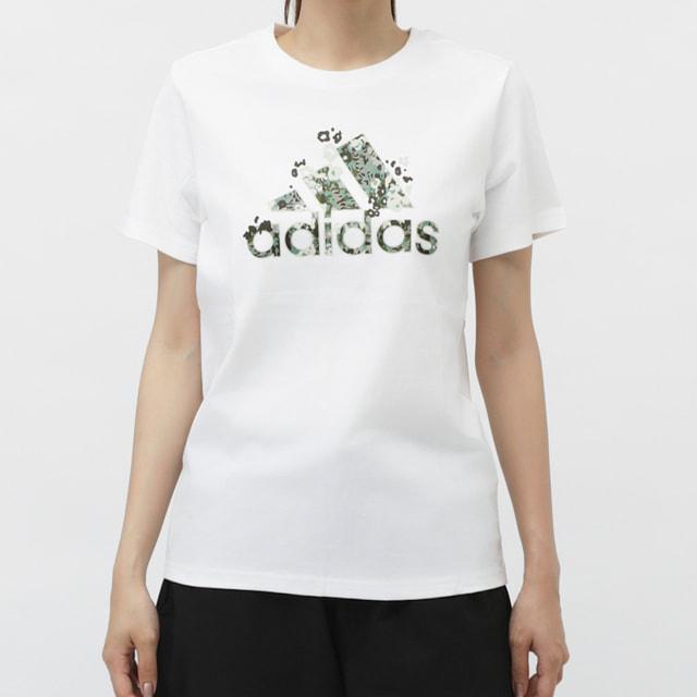 adidas（アディダス） レディース 半袖 Tシャツ フローラル バッジ