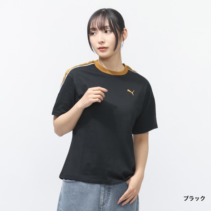 PUMA（プーマ） レディース 半袖 Tシャツ ESS ELEVATED MX SS テープ T