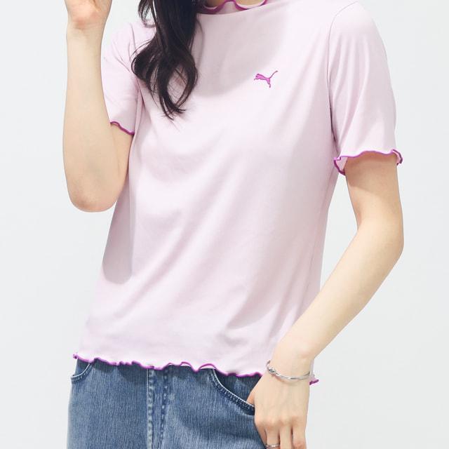 PUMA（プーマ） レディース 半袖 Tシャツ SUMMER SS リブ Tシャツ