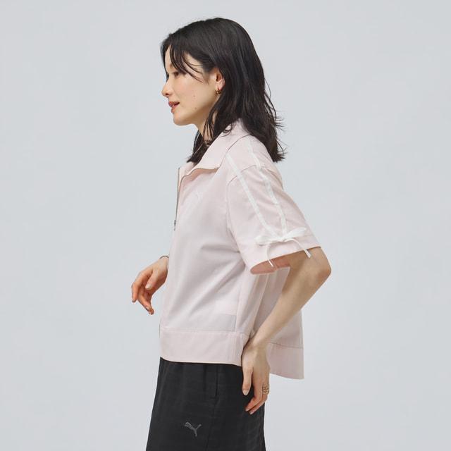 PUMA（プーマ） レディース 半袖 Tシャツ リネンミックスマテリアル SS