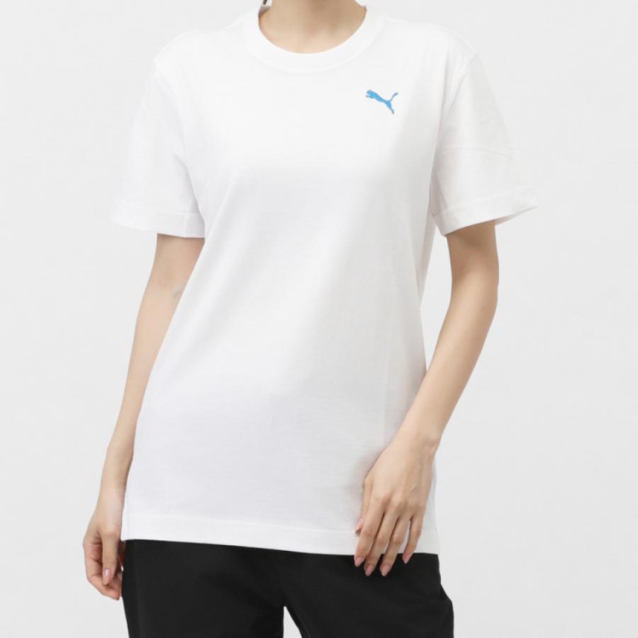 PUMA（プーマ） レディース 半袖 Tシャツ SS コットン バックプリント