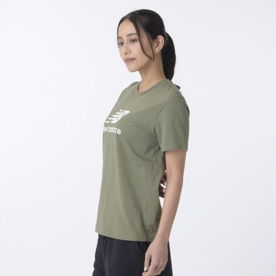 ニューバランス レディース 半袖 Tシャツ ショートスリーブTシャツ Sport Essentials Stacked Logo WT41502 スポーツウェア New Balance｜alpen-group｜05