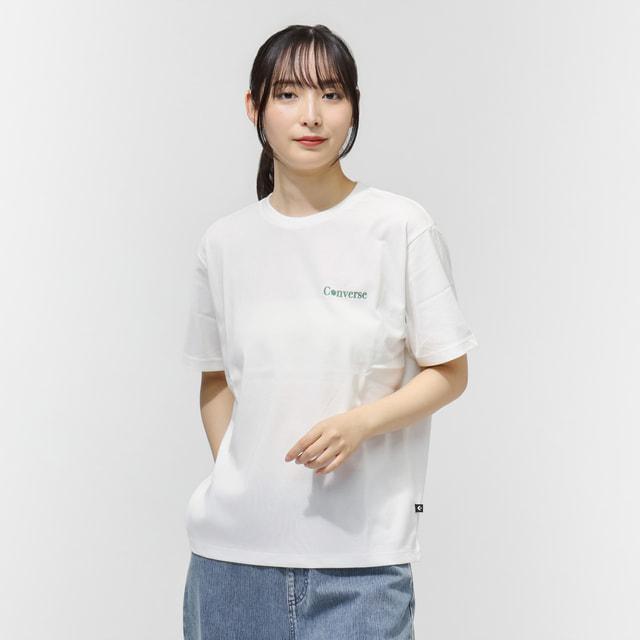 CONVERSE（コンバース） レディース 半袖 Tシャツ FLOWER LOGO TEE L