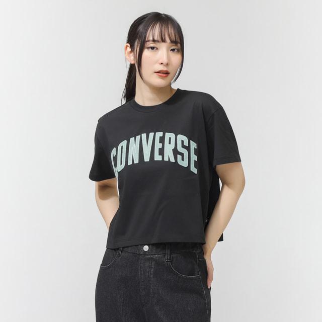 CONVERSE（コンバース） レディース 半袖 Tシャツ CV FELT LOGO TEE L