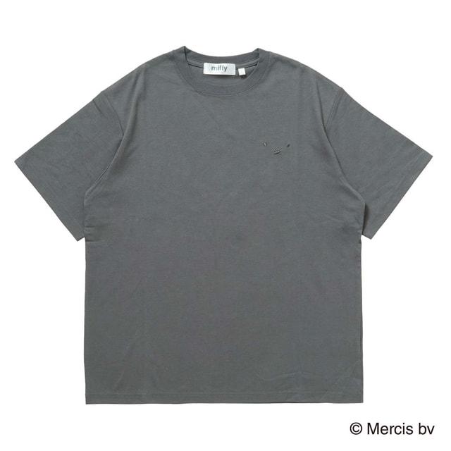 レディース 半袖Tシャツ miffy バックグラフィックTシャツフラワー ALW