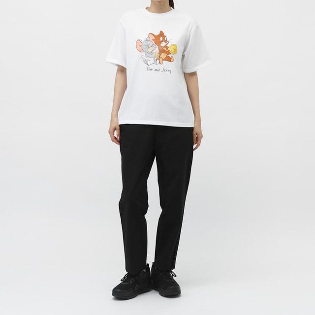 トムとジェリー レディース 半袖 Tシャツ フロントグラフィック