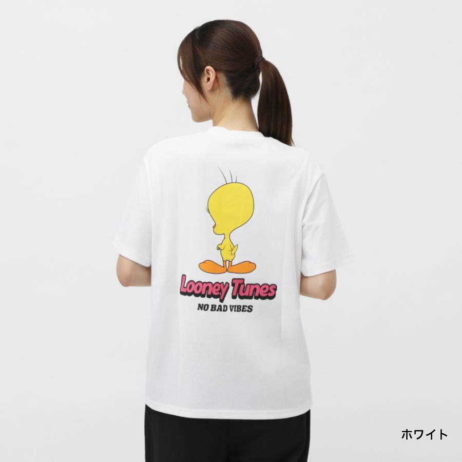 トゥイーティー レディース 半袖 Tシャツ バックグラフィック ALW