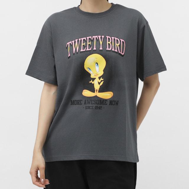 トゥイーティー レディース 半袖 Tシャツ フロントグラフィック ALW