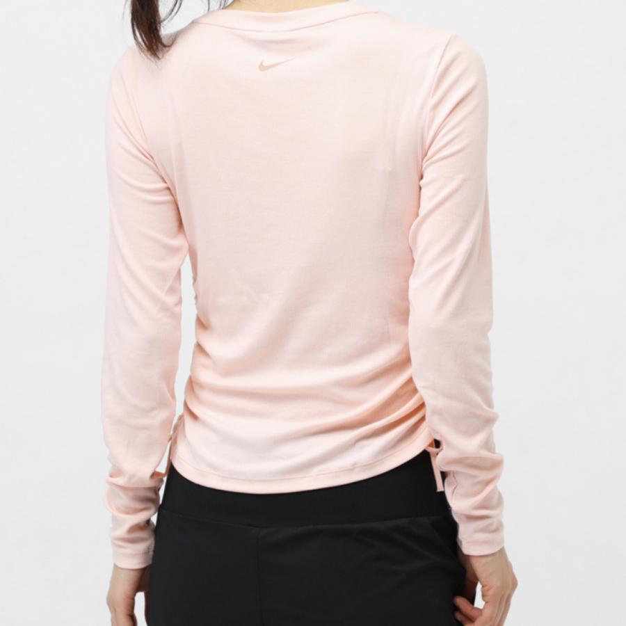 NIKE ナイキ　長袖　トップス　ピンク　ベージュ　ランニング　冬　ジャンパー NIKE（ナイキ） レディース 長袖 Tシャツ ウィメンズ NSW RIB MD CRP L