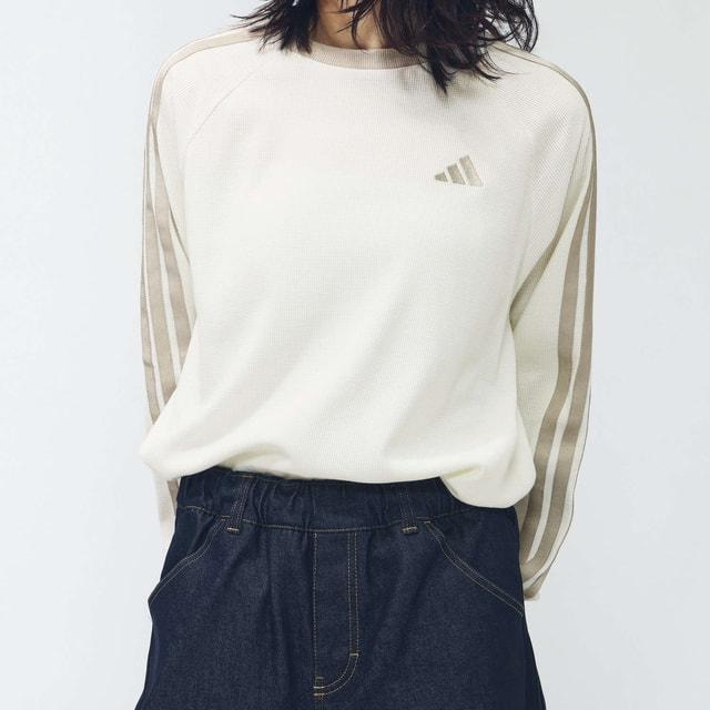 adidas（アディダス） レディース 長袖 Tシャツ ワッフル スリー