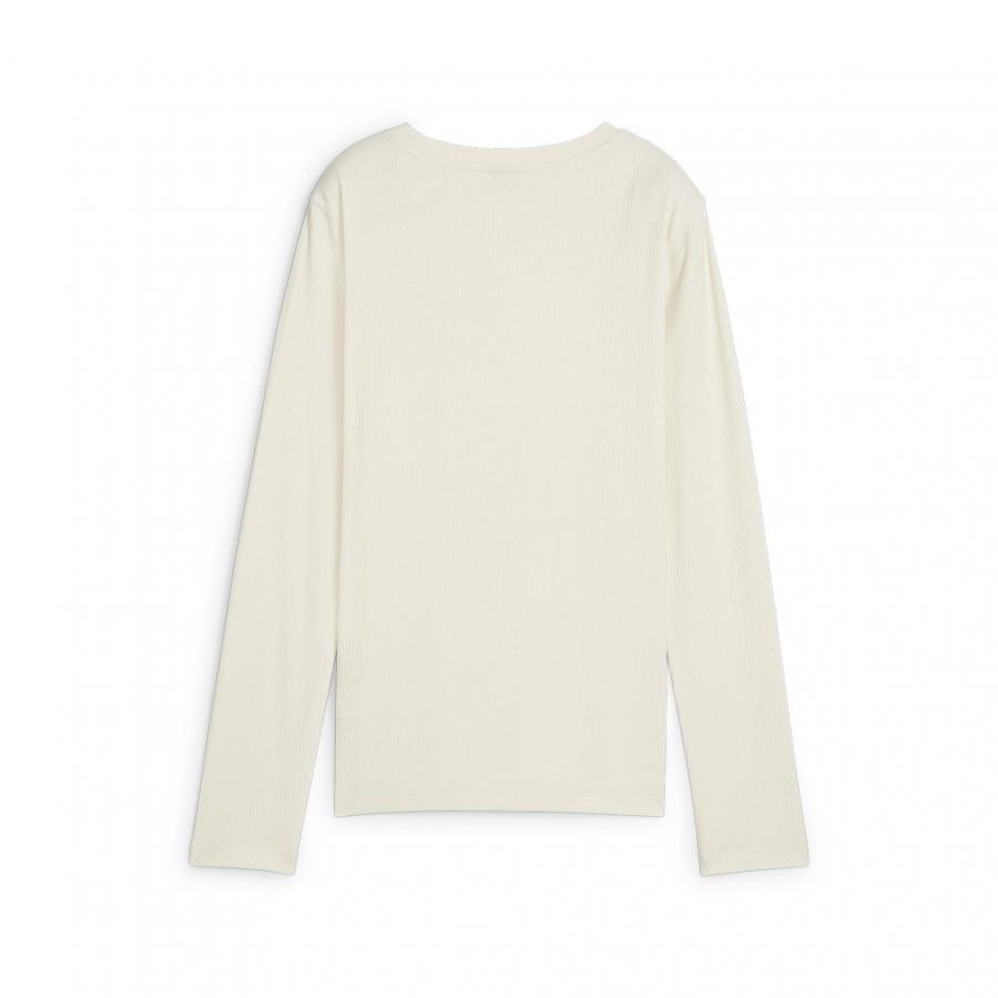 Puma ハーフジップ 長袖ウェア ホワイト・グレー 飯塚高校 激レア プーマ（PUMA）（レディース）スポーツウェア 長袖 ハーフジップ