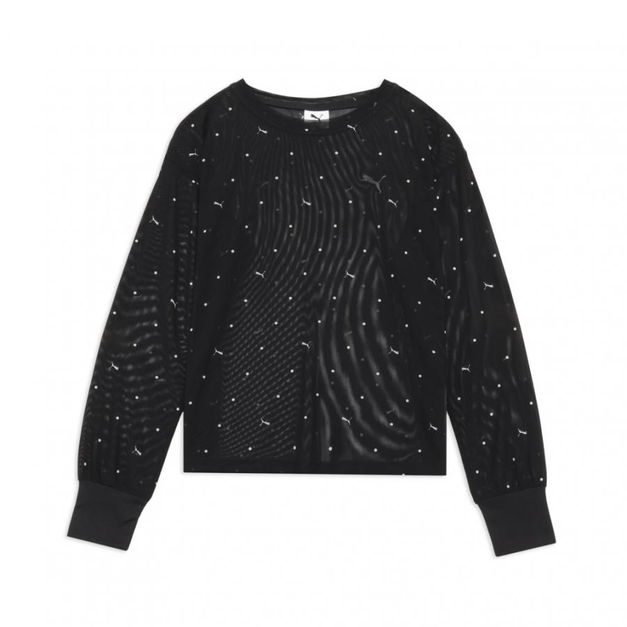 PUMA（プーマ） レディース 長袖 Tシャツ AUTUMN メッシュ LS AOP T