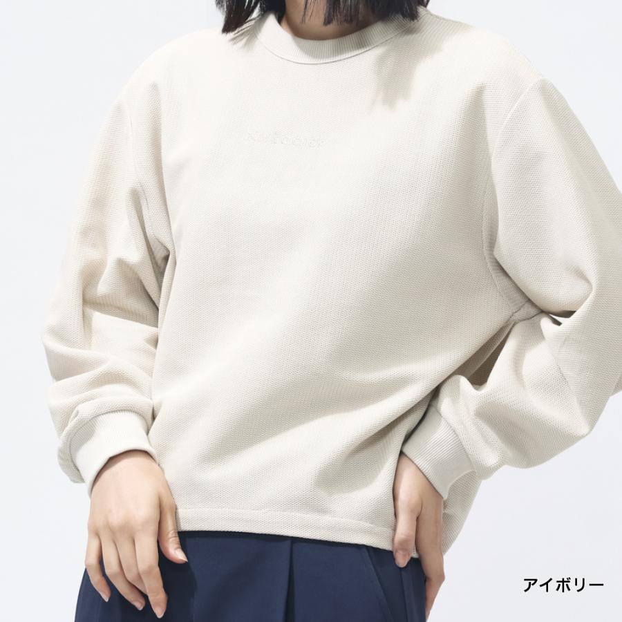 TRANOI／アイボリー 長袖 トップス（サイズ1） DAYRA tシャツ ヘンリーネック スナップボタン オーバーサイズ 長袖