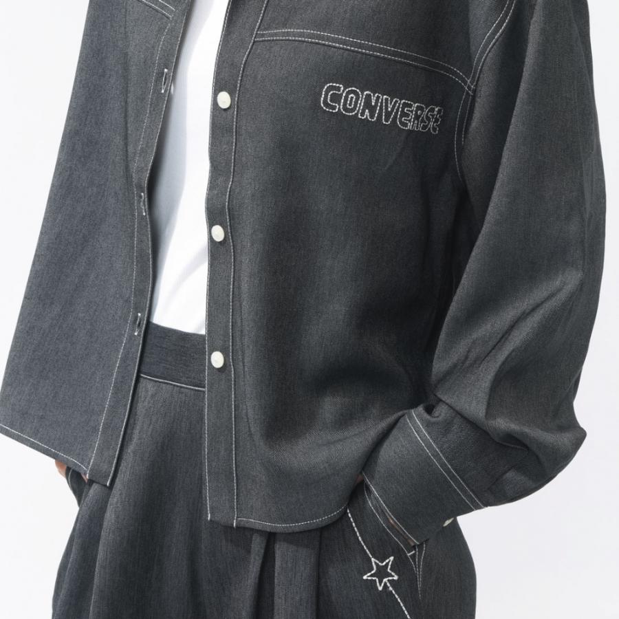 CONVERSE（コンバース） レディース 長袖 シャツ SYNTHETIC DENIM