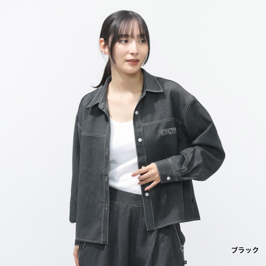 CONVERSE（コンバース） レディース 長袖 シャツ SYNTHETIC DENIM