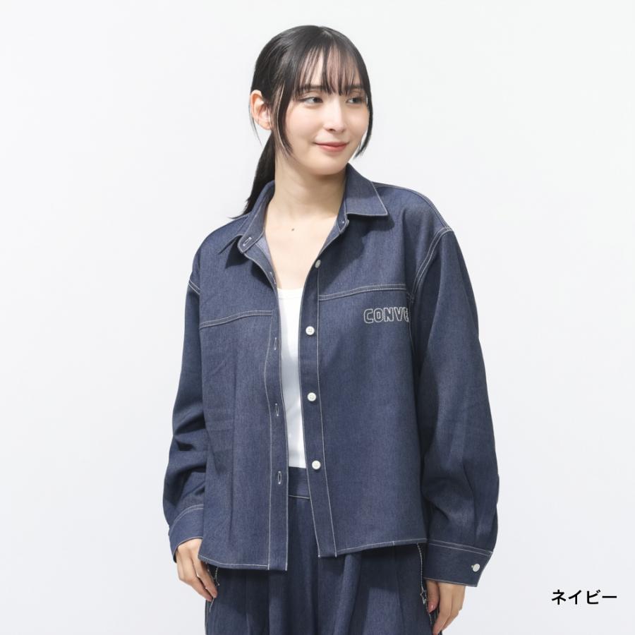 CONVERSE（コンバース） レディース 長袖 シャツ SYNTHETIC DENIM