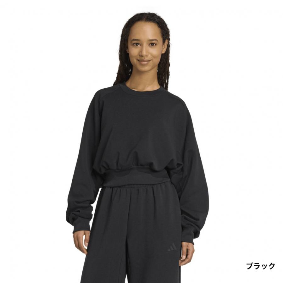 【即完Sサイズ❗️】STONE トレーナー　ブラック　極美品❗️ adidas（アディダス） レディース スウェット トレーナー ALL SZN