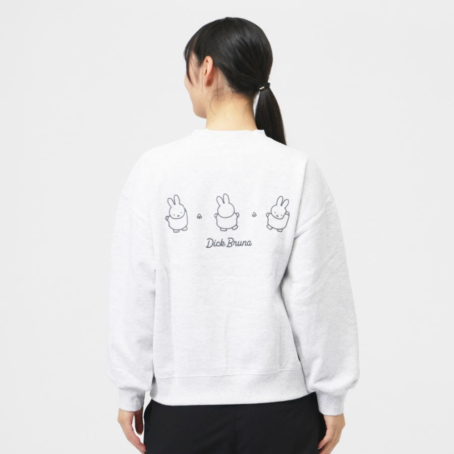 レディース スウェット トレーナー miffy バックグラフィック