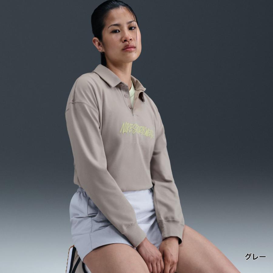 NIKE（ナイキ） レディース 長袖 ポロシャツ ウィメンズ NSW ESSNTL OS