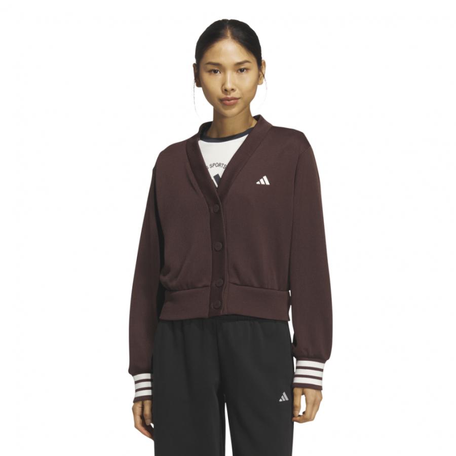 adidasカーディガン adidas（アディダス） レディース ウェア クォーターニット ルーズ