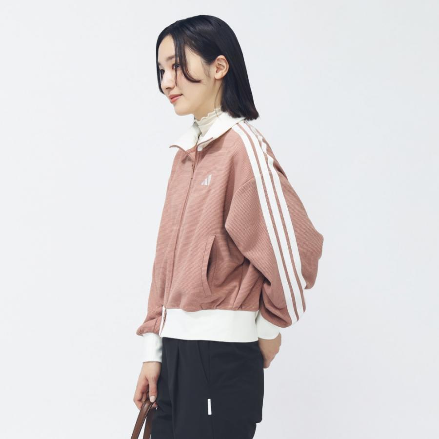 adidas（アディダス） レディース 長袖 ジャージ ジャケット ワッフル