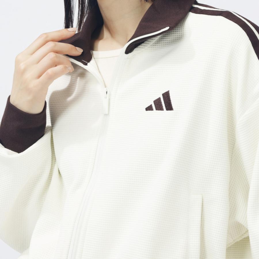 adidas（アディダス） レディース 長袖 ジャージ ジャケット ワッフル