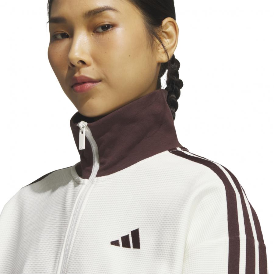 adidas（アディダス） レディース 長袖 ジャージ ジャケット ワッフル