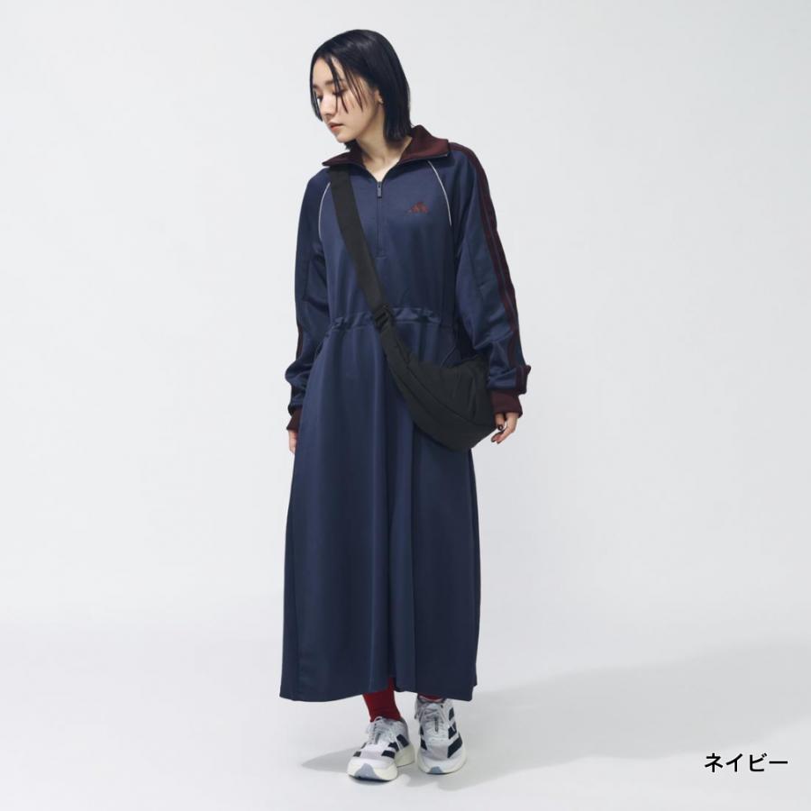 未使用　アディダス　ジャージロングトラック　トップス　ワンピース　TWICEサナ ☆adidas アディダス TWICE サナ ジャージワンピース ドレス