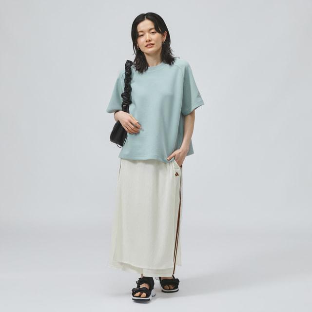 maiko★　新品 L アディダスセットアップ UVジャケ＆フレアスカート adidas（アディダス） レディース スカート SOFTLUX シアー レギュラー