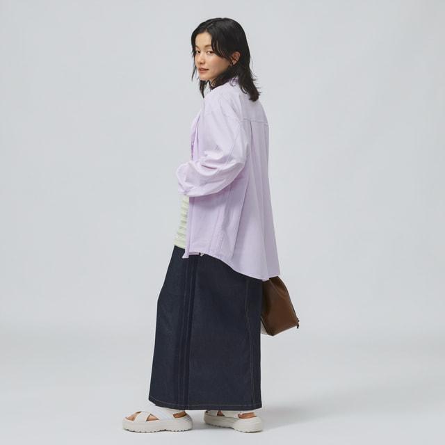 【新品✨S】アディダスゴルフ 激カワ♪ ロゴフレアスカート　ロゴモック　セット adidas（アディダス） レディース スカート W STADIUM C ロングデニム