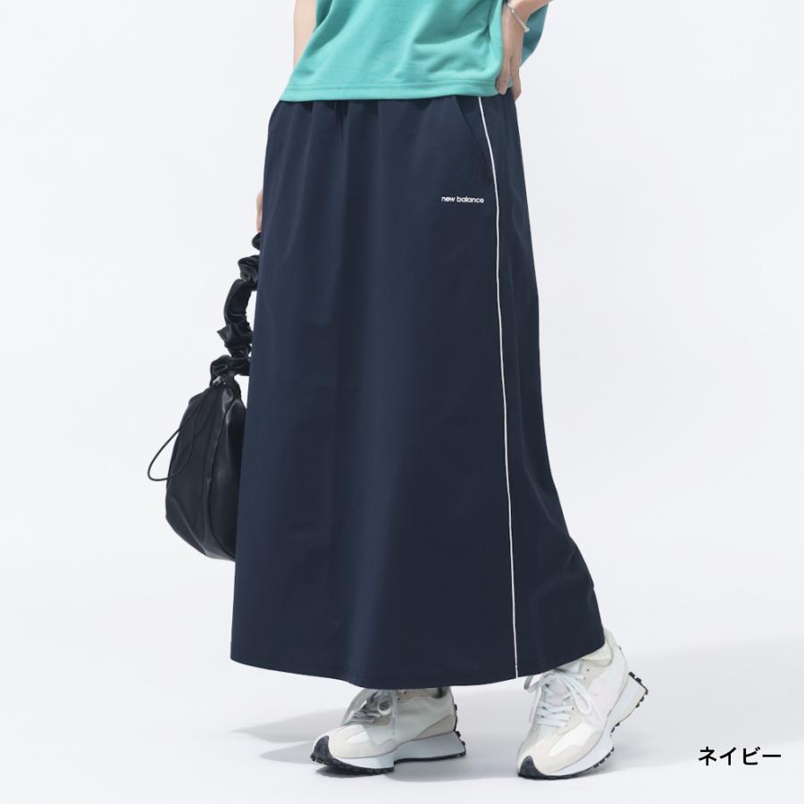 【新品未使用】ナイロンジャージースカート　ネイビー　WM New Balance（ニューバランス） THE CITY レディース スカート