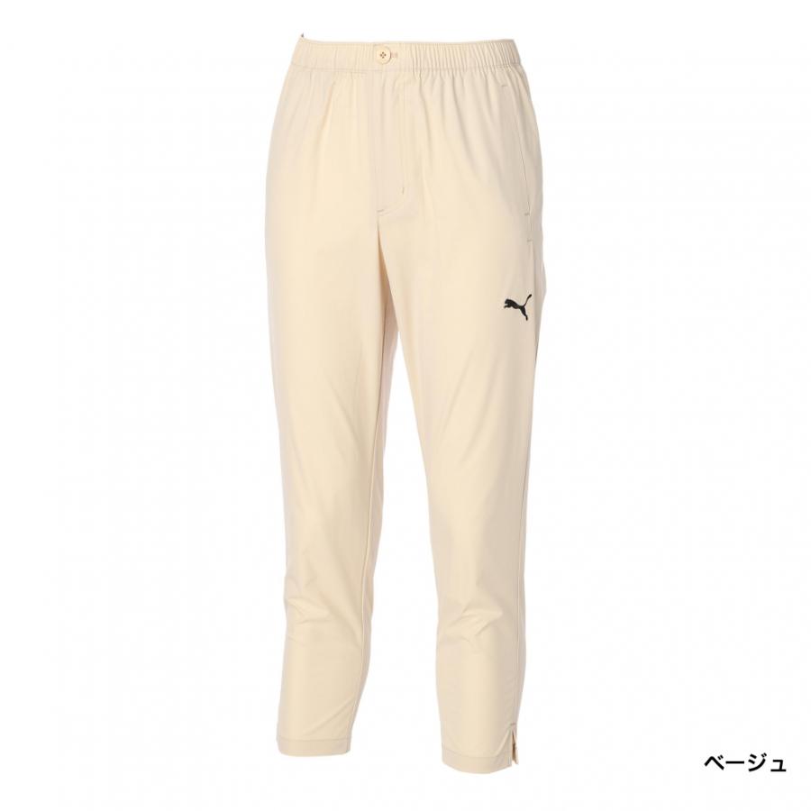 【ベージュ1】撥水 防風 保温 キルト テーパード ロングパンツ (WOMENS) New Balance Golf｜撥水 防風 保温 キルト テーパード ロングパンツ
