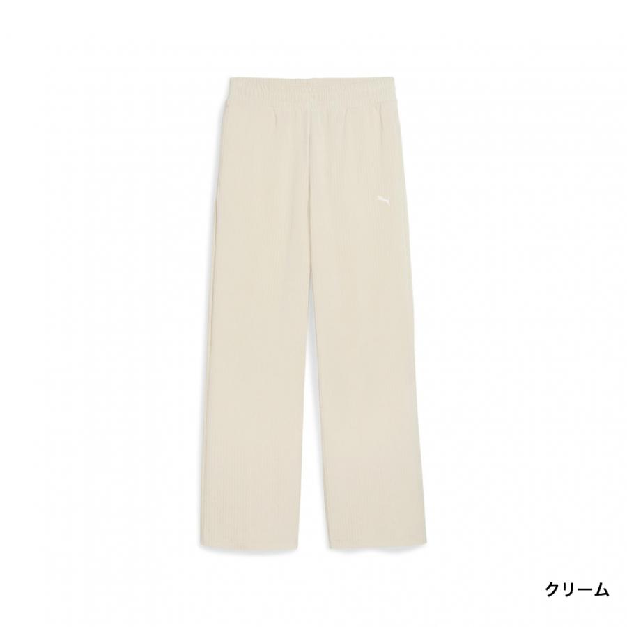 PUMA（プーマ） レディース ロングパンツ ESS ELEVATED ベロア リブ