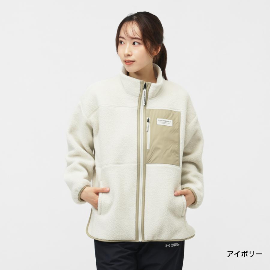 BRIEFING フリースジャケット XS アイボリー　レディース UNDER ARMOUR（アンダーアーマー） レディース フリースジャケット UA