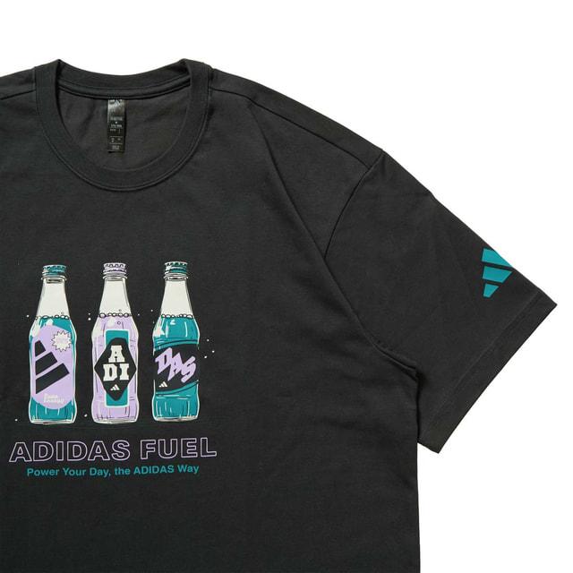 GACKTさんとアルペンコラボ ウェア Mサイズ adidas（アディダス） メンズ 半袖 Tシャツ ドリンク グラフィック