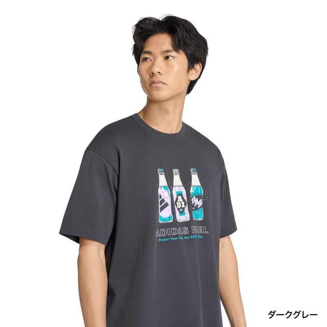 adidas（アディダス） メンズ 半袖 Tシャツ ドリンク グラフィック