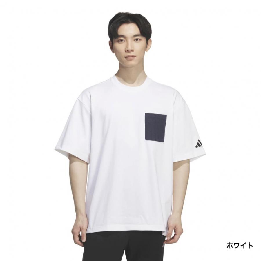 adidas（アディダス） メンズ半袖Tシャツ オーバーサイズコットン