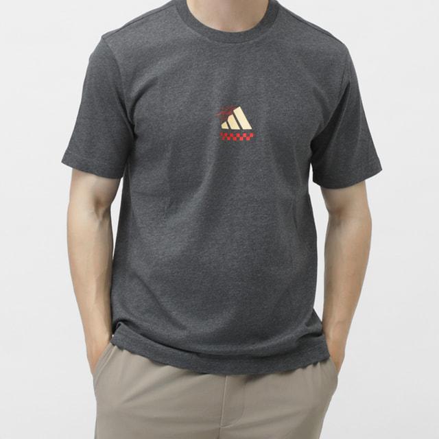 adidas（アディダス） メンズ 半袖 Tシャツ ラウンジ ピザグラフィック