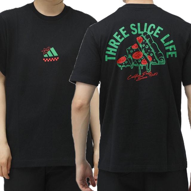 adidas（アディダス） メンズ 半袖 Tシャツ ラウンジ ピザグラフィック